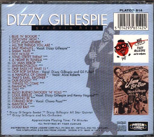 Dizzy Gillespie - Groovin' High - Click Image to Close